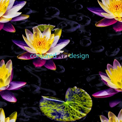 Seamless image of a flower pattern