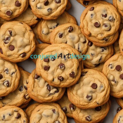 Seamless image of a cookie pattern