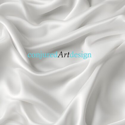 Seamless image of a white silk pattern
