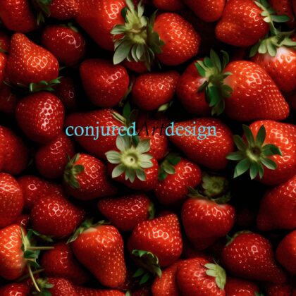 Seamless image of a strawberry pattern