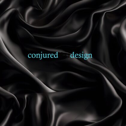 Seamless image of a black silk pattern