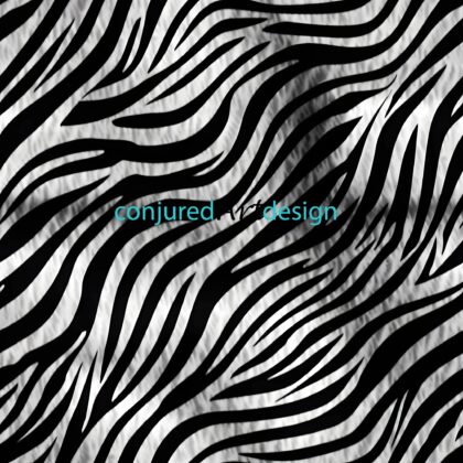 Seamless image of a black and white zebra print pattern