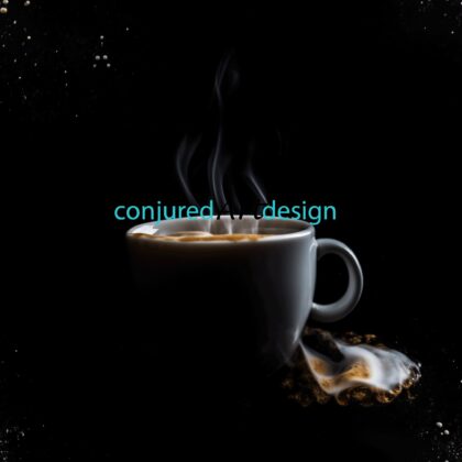 Seamless image of an espresso pattern