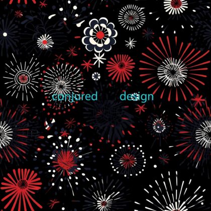 Seamless image of a July 4th pattern
