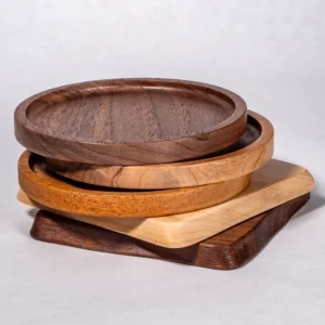 Premium hardwood coasters
